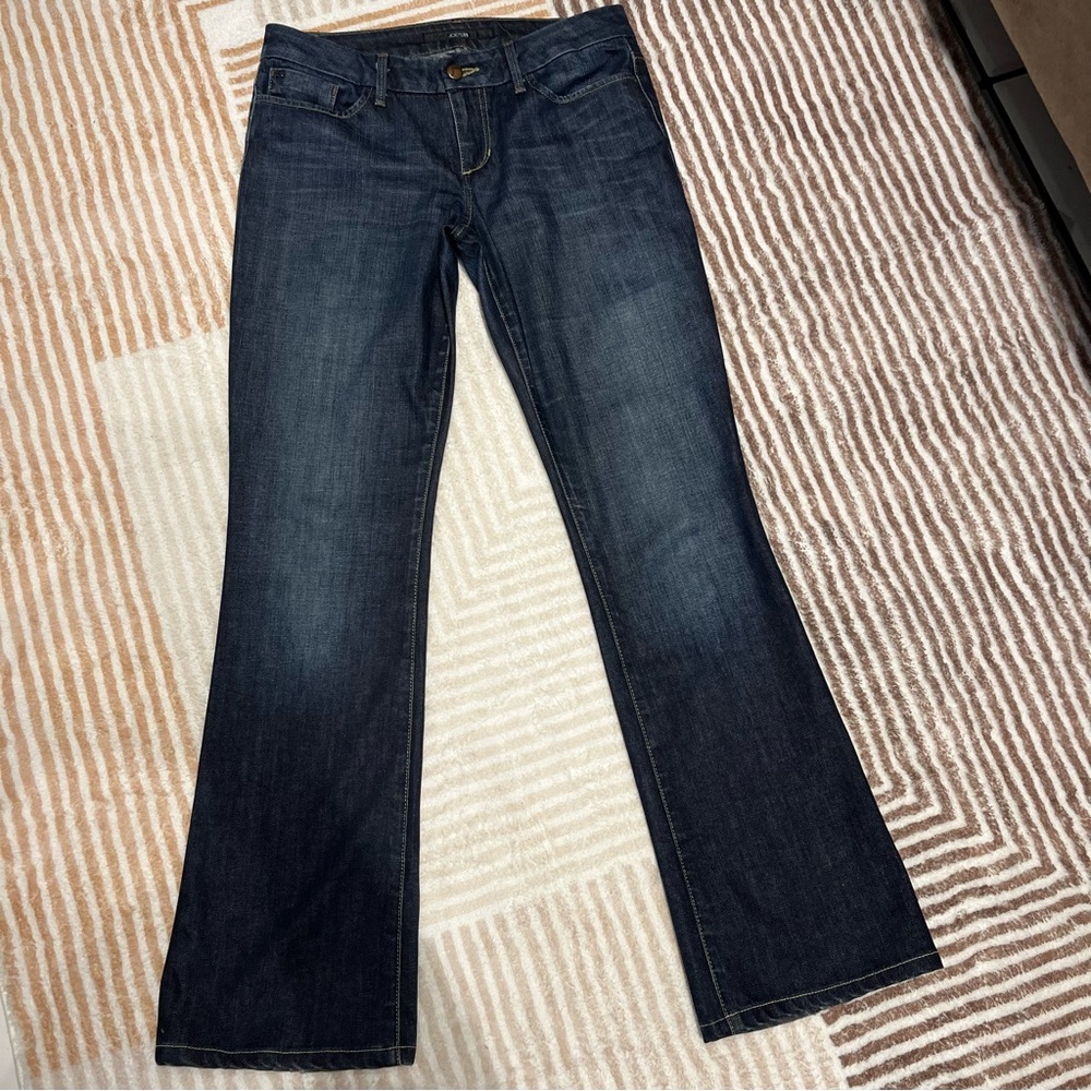 Joe's Jeans Honey Fit Bootcut Jeans Beatrice Wash Embroidered Logo Size 28